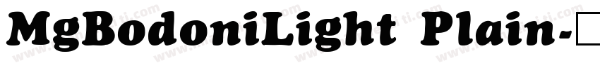 MgBodoniLight Plain字体转换
